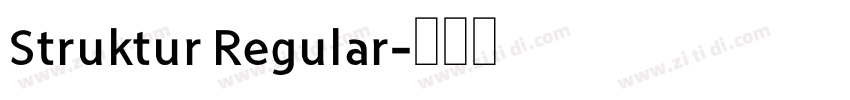 Struktur Regular字体转换
